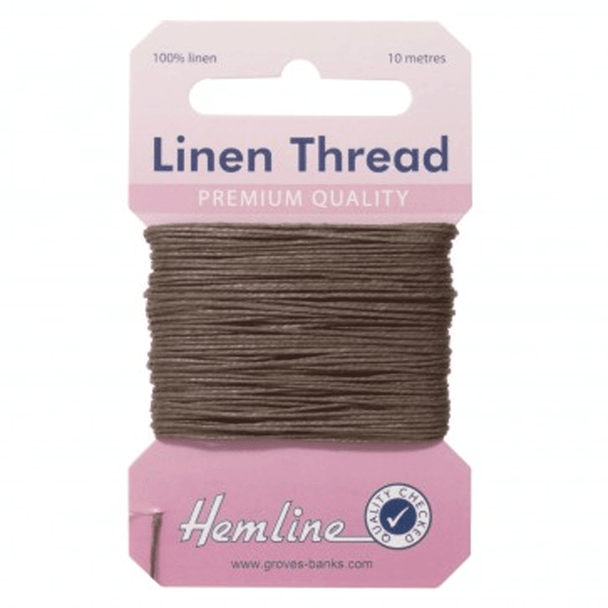 Premium Quality Linen Thread | 100% Linen | 10m | Hemline | Khaki