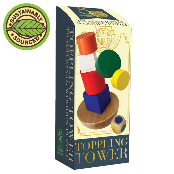Toppling Tower | Traditional Wooden Puzzle | House of Marbles