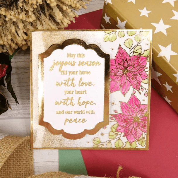 For the Love of Stamps | Pretty Poinsettia Frames