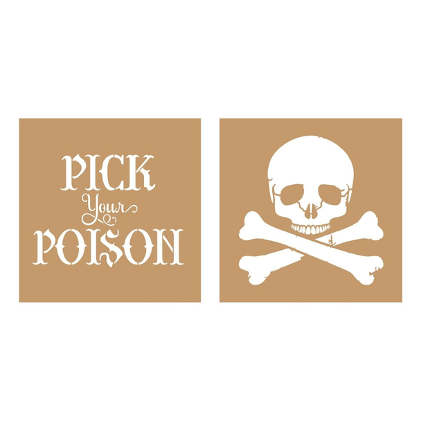 Pick Your Poison | Value Kraft Stencil | Deco Art