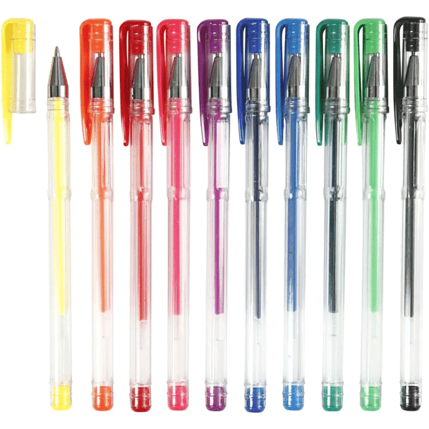 Gel Pens | line 0,8 mm | assorted colours | 10 asstd