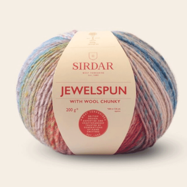 Sirdar Jewelspun Wool Rich Aran Knitting Yarn, 200g Balls | 203 Pearl