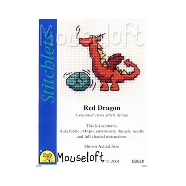 Red Dragon | Stitchlets | Mini Cross Stitch Kit