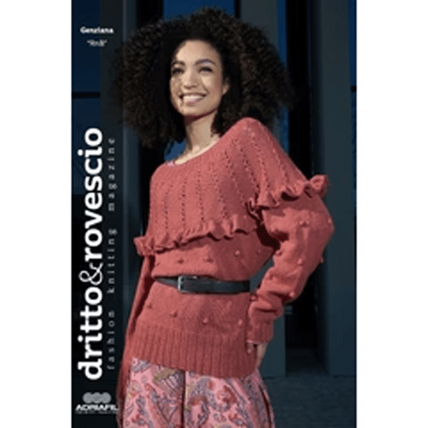 Adriafil Dritto and Rovescio | Fashion Knitting Magazine No.75 - Autumn / Winter 2023 - RNB Pullover