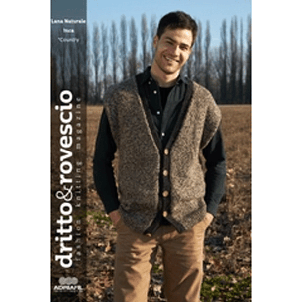 Adriafil Dritto and Rovescio | Fashion Knitting Magazine No.75 - Autumn / Winter 2023 - Country Vest