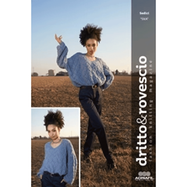 Adriafil Dritto and Rovescio | Fashion Knitting Magazine No.75 - Autumn / Winter 2023 - Ska Pullover