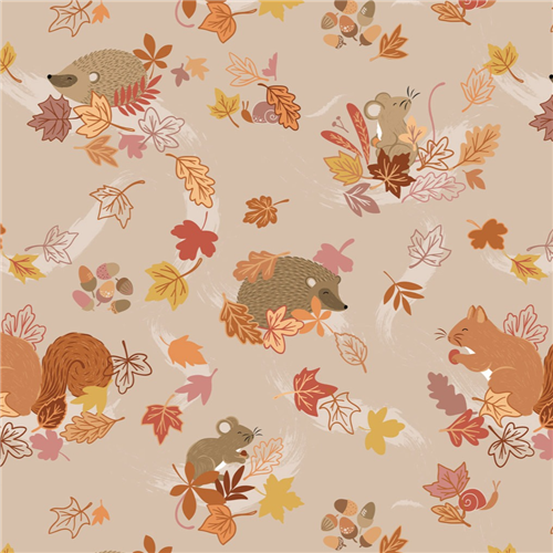 Lewis and Irene | Squirrelled away | Hide & Squeak on Light Taupe