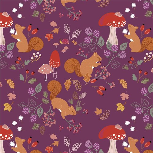 Squirrelled Away | Lewis and Irene | CC21.3 | A Squirrel's Tale on Soft Mulberry Purple
