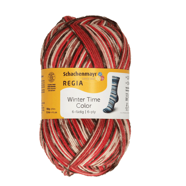 Regia Color 6 Ply Sock Knitting Yarn in 150g Ball | 06214 Winter Lights Colour