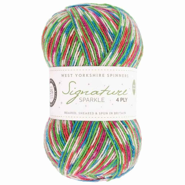 WYS Signature 4 Ply Sparkle Knitting Yarn, 100g | Fairy Lights Sparkle (905)