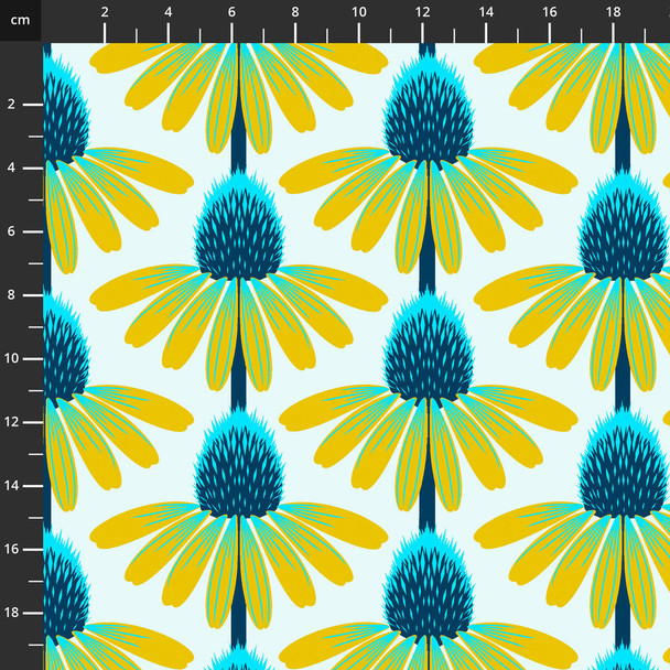 Love Always | Anna Maria | Echinaceas in Maize | Rhinetex - Scale