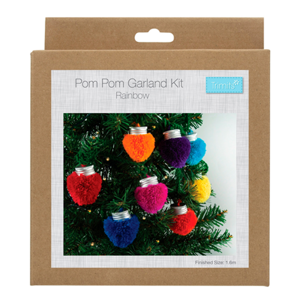 Pom Pom Garland Kit | Rainbow