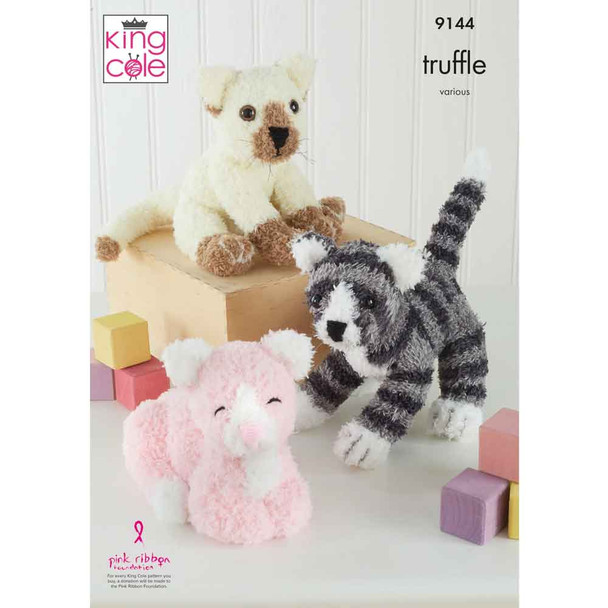 Cats Toys Knitting Pattern | King Cole Truffle DK 9144 | Digital Download - Main Image