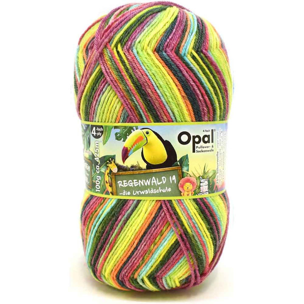 Opal Sock Yarn | Regenwald 19: The Jungle School | 4 Ply | 11334 (Break Supervisor) 