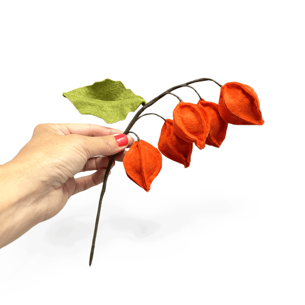 Felt Chinese Lanterns Flower Craft Kit - Main Image