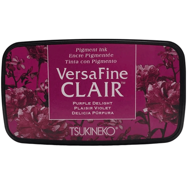 Tsukineko Versafine Clair Pigment Ink Pads - Medium Size | Purple Delight