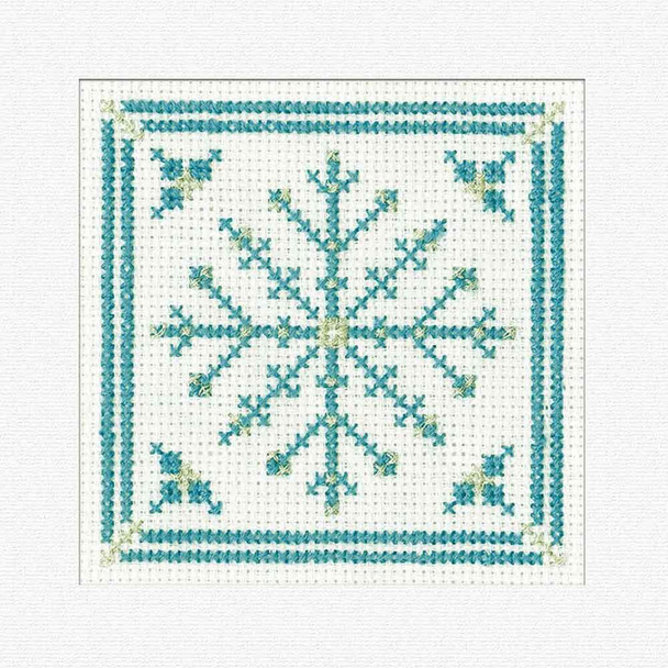 Snowflake | Kirsten Roche Greeting Cross Stitch Card Kits | Heritage Crafts