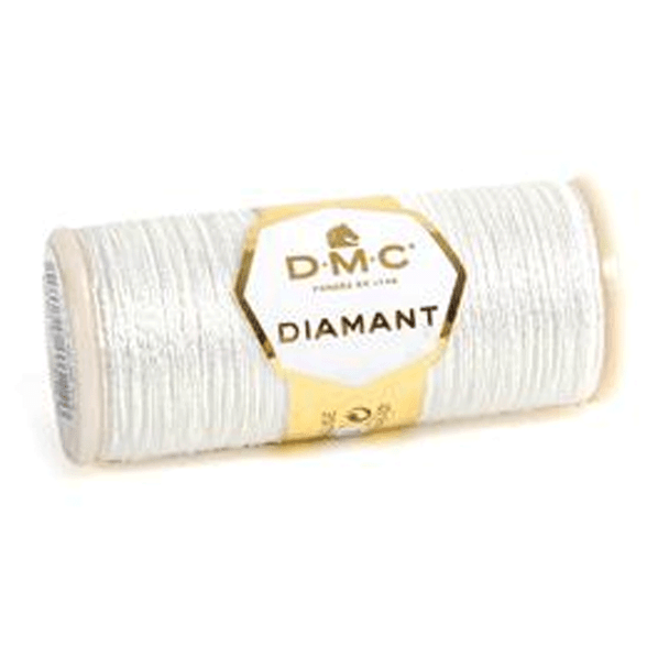 DMC Diamant Metallic Embroidery Thread | 35m | D5200 Snow White