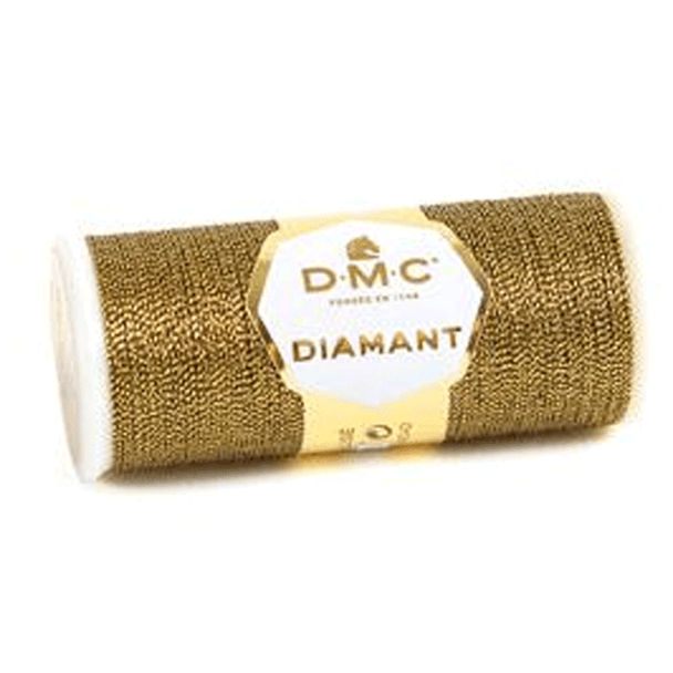 DMC Diamant Metallic Embroidery Thread | 35m | D140 Speckled Black & Gold
