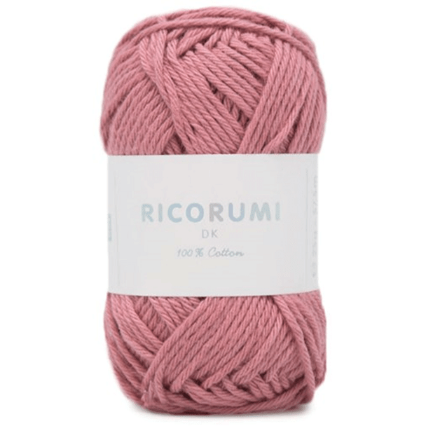 Rico Ricorumi DK Cotton Yarn, 25g ball | 010 Smokey Rose