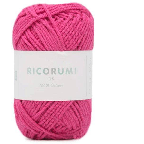 Rico Ricorumi DK Cotton Yarn, 25g ball | 014 Fuchsia