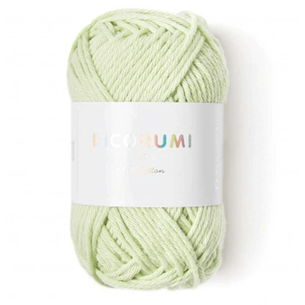 Rico Ricorumi DK Cotton Yarn, 25g ball | 045 Pastel Green