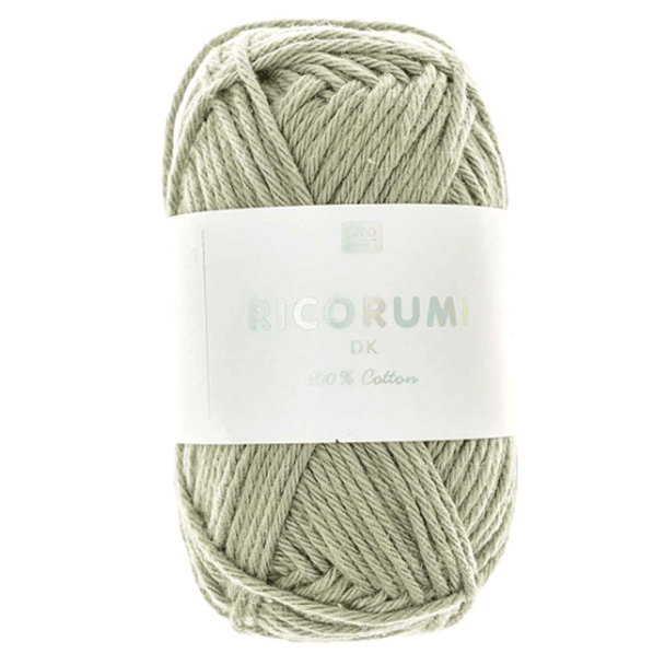 Rico Ricorumi DK Cotton Yarn, 25g ball | 076 Marsh Green / 10013487