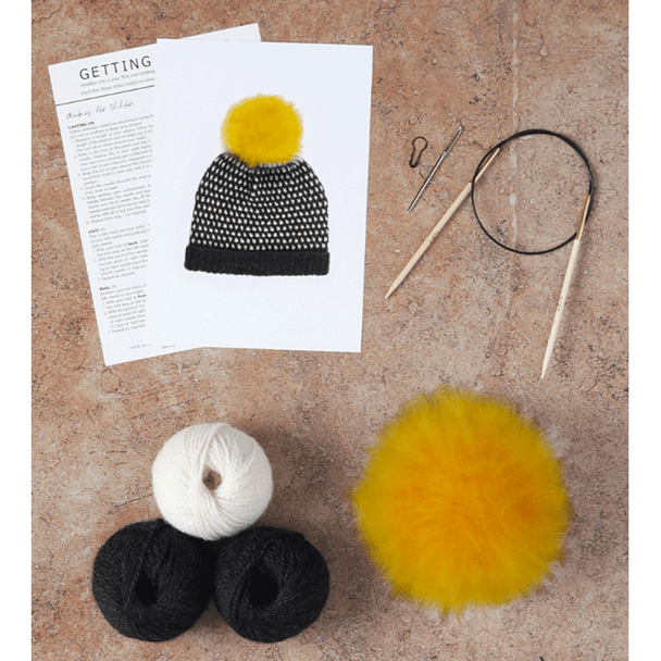 TOFT Kit | Level 3 | Alpine Knitted Hat - Kit's Contain