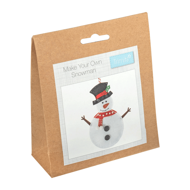 Trimits Make Your Own Felt Decorations | Snowman (GCK204) - Main Image