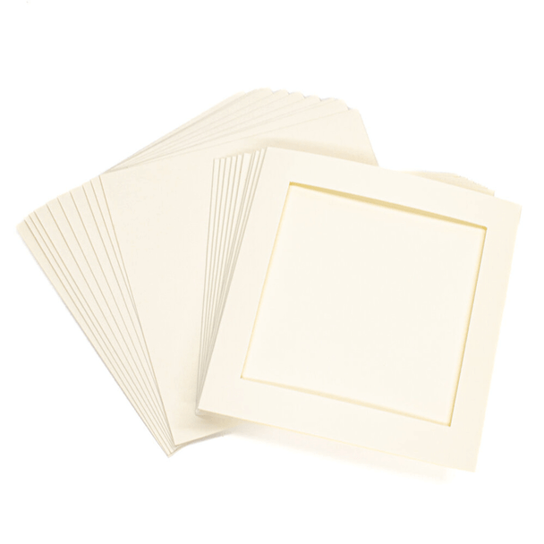 Square Tri-Fold Cards & Envelopes | Square Aperture | 10pk | Peak Dale | Cream