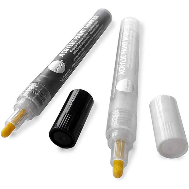 Daler Rowney Acrylic Paint Markers Black \ White
