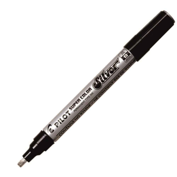 Pilot Super Color Metallic Pen - Silver - B