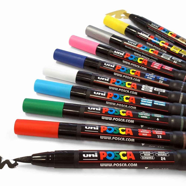 Uni Posca PCF-350 Paint Marker | Brush Tip - Free size