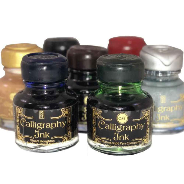 Manuscript Calligraphy Gift 30ml Ink Bottles | Various Colours