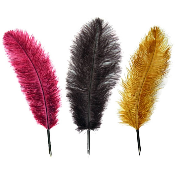 Manuscript Quill Pen (Fluffy Feather Assorted Colours)