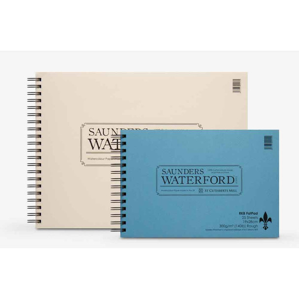 Saunders Waterford RKB FatPad 25 Sheets 300gsm | Various Textures/Sizes - Main Image