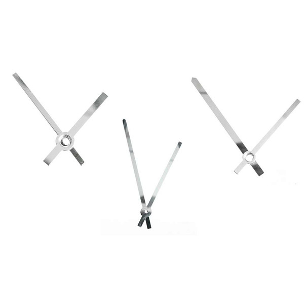 Silver Coloured Mirrored Clock Hands | Various Sizes | Peak Dale