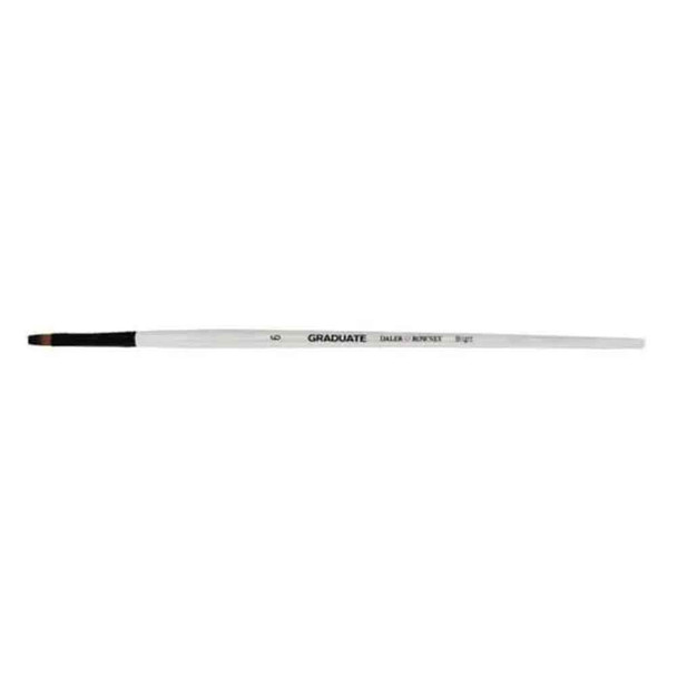 Daler Rowney Graduate Series Brushes - Synthetic Bright 6 Long Handle