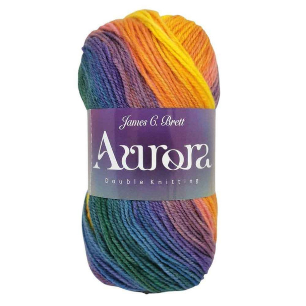 James C Brett Aurora DK Knitting Yarn, 100g Balls | AU01