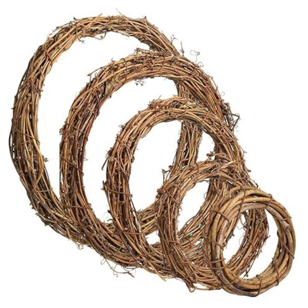 Round Grapevine Wreaths | Darice | Various Sizes - Main Image