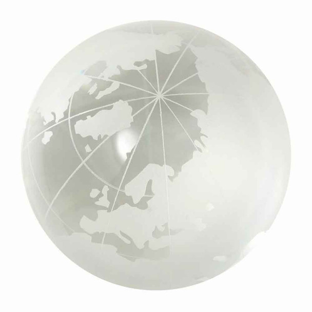 Frosted & Clear World Map Marble | 30mm | House of Marbles