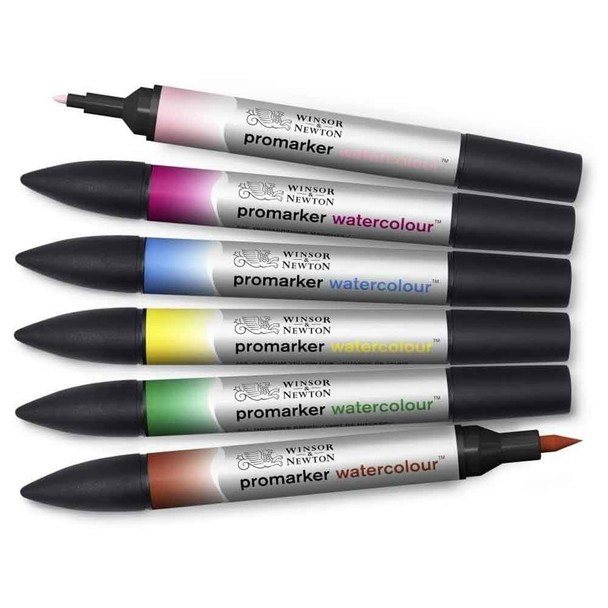 Winsor & Newton Promarker Watercolour | Pack of 6 Floral Tones