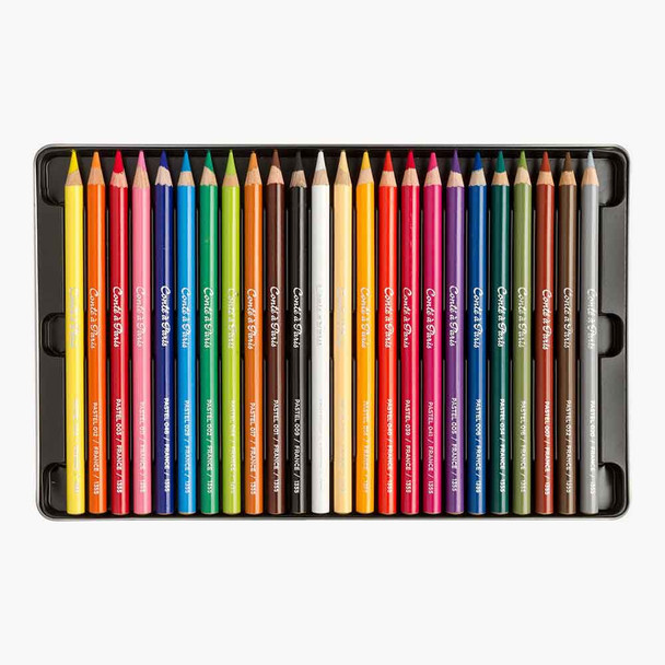 Conte A Paris Pastel Pencils - Set of 24 Assorted Colours