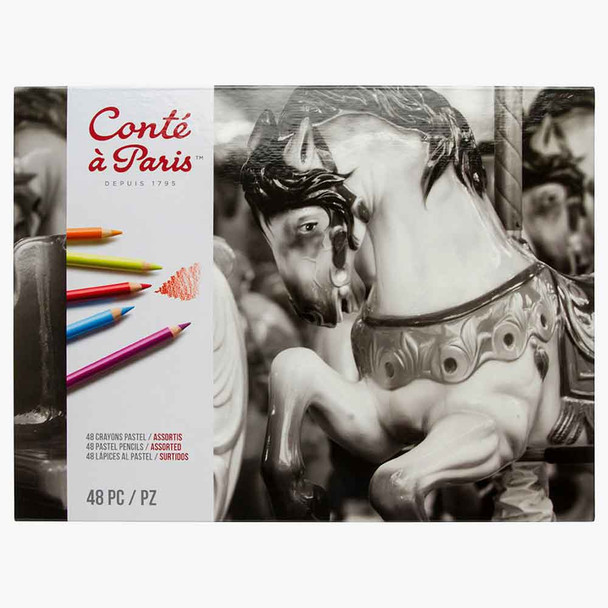 Conte A Paris Pastel Pencils - Set of 48 Assorted Colours