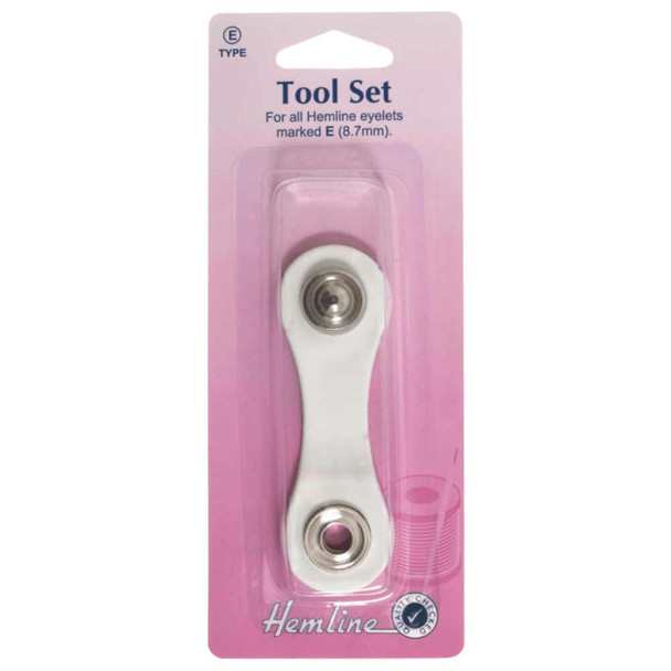 Hemline Eyelet Tool Set Type E | 8.7mm