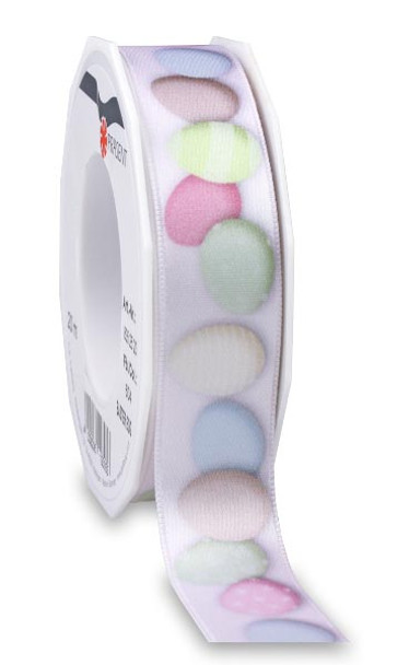 25mm Pastel Easter Egg Ribbon | Prasent (HR835P/25/604)