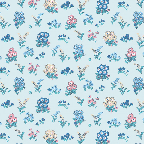 Little Florals on Pale Blue | Kensington Gardens | Liberty Fabrics (04775963B)