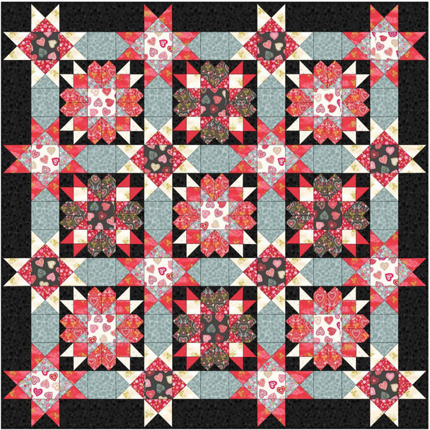 All We Need Is Love Quilt by Sally Ablett | Lewis & Irene | Free PDF Quilting Pattern - Quilt 2