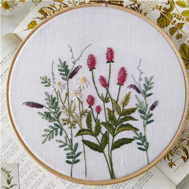 Embroidery Kit | Linen | Meadow Collection | Freestyle | Sanguisorba & Chamomile Amity