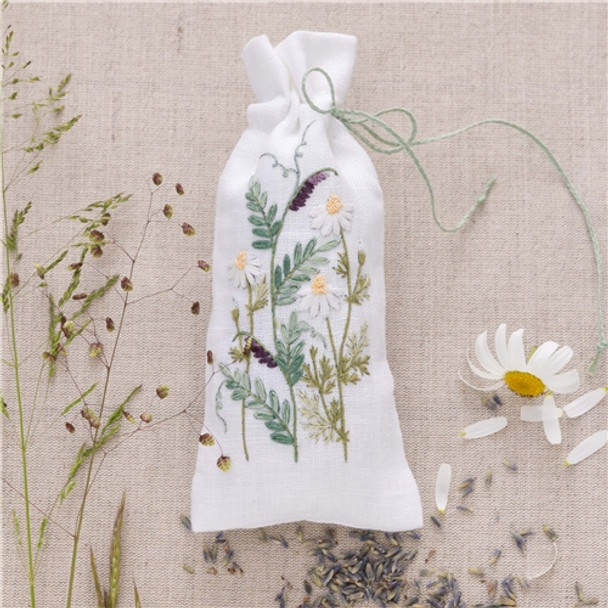 Anchor Embroidery Kit | The Floral Collection by Amity Floral Embroidery - Chamomile & Mouse Peas Bag